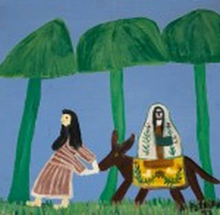 Antonio Poteiro - José e Maria a Caminho de Belém para o Nascimento do Messias