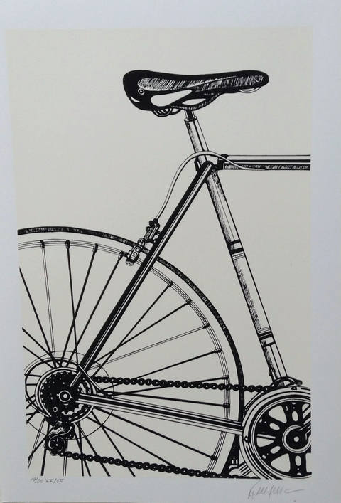 Bike Selim Branca e Preto