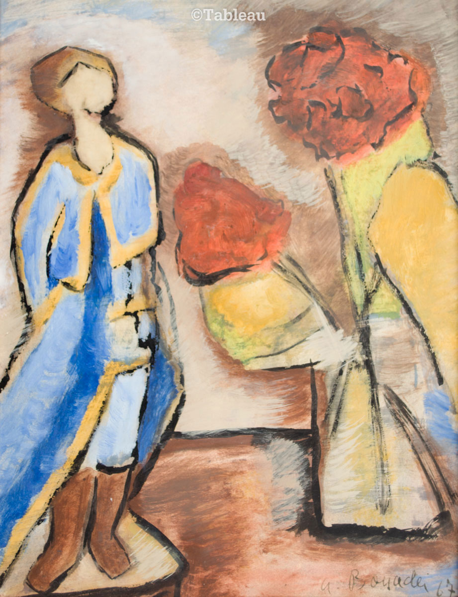 Aldo Bonadei - Figura e flores