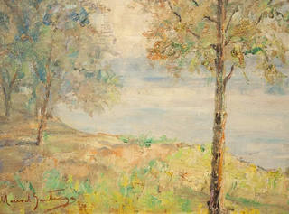 Manoel Santiago - Paisagem com Rio