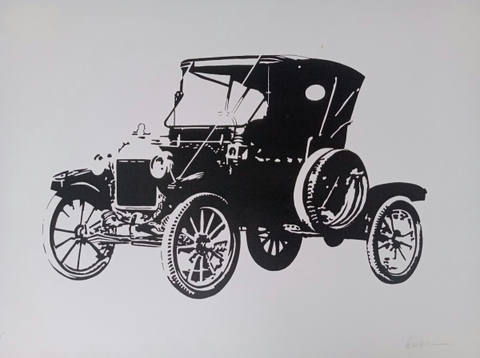 Carro antigo preto