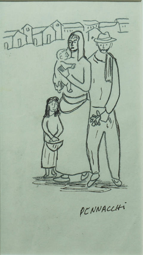 Vilarejo com Figuras