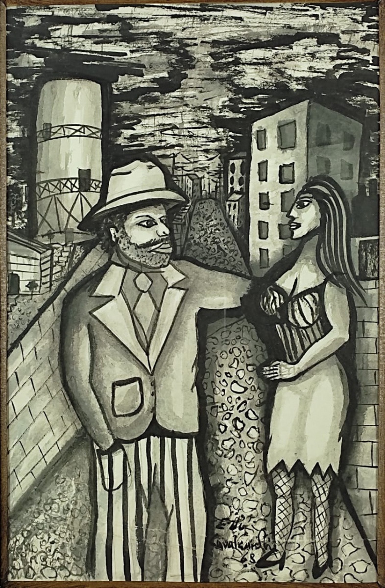 Emiliano di Cavalcanti - Homem e Mulata
