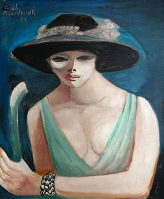 Emiliano di Cavalcanti - Mulher com Chapéu