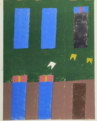 Alfredo Volpi - Fachada com bandeirinhas