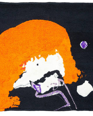 Manabu Mabe - Composição Abstrata - Vermelho - Branco - Roxo - F. Preto