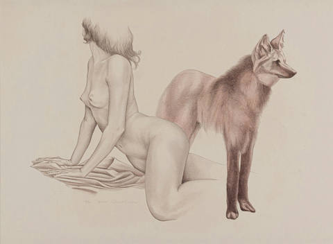 Mulher e lobo