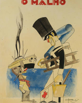 J. Carlos - Capa da revista "o Malho"