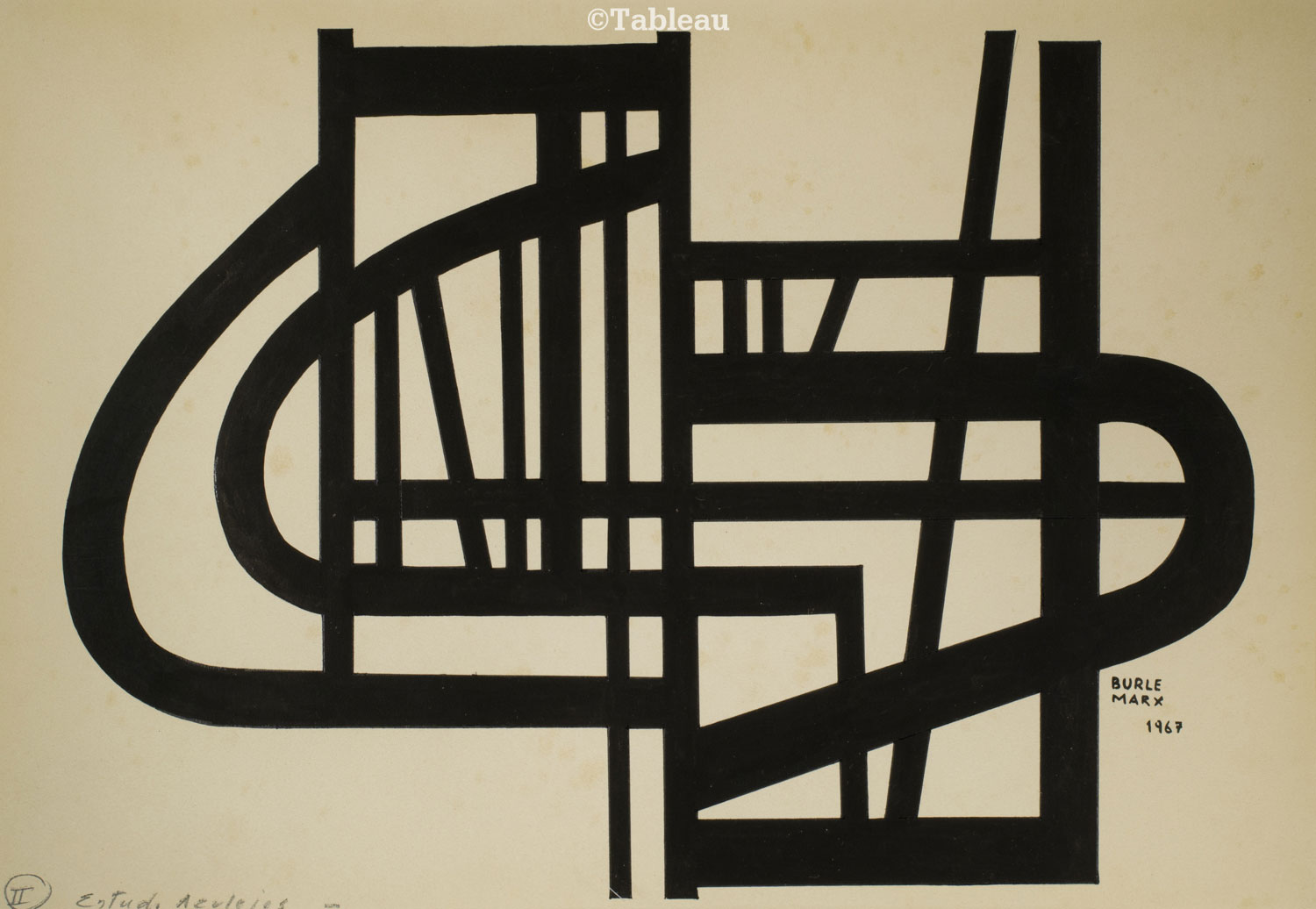 Roberto Burle Marx - Estudo azulejos II