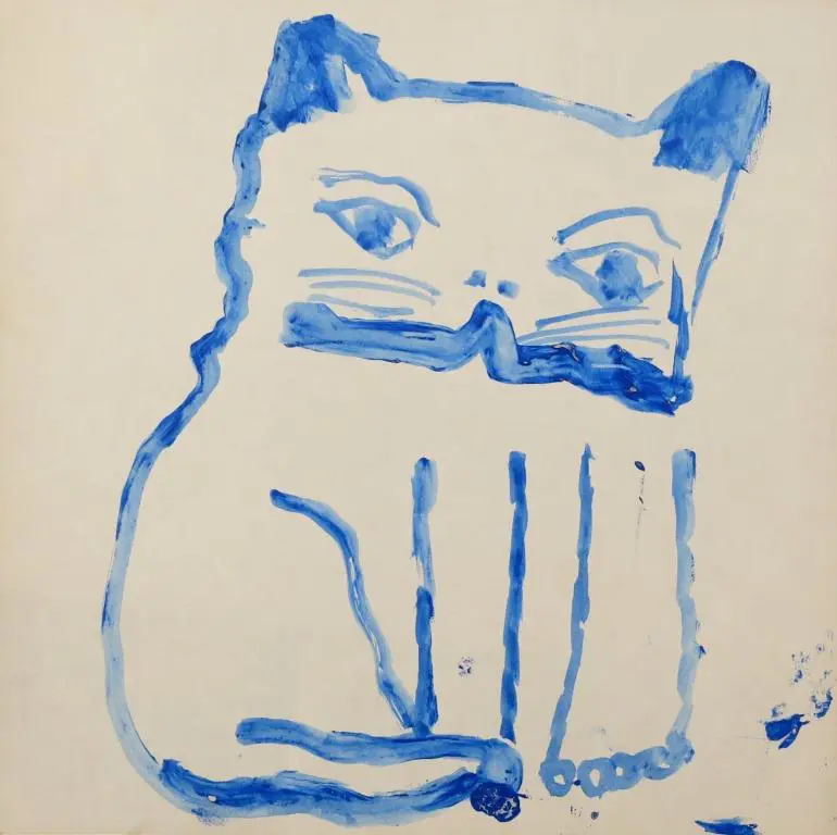 Aldemir Martins - Gato Azul (s/ data)