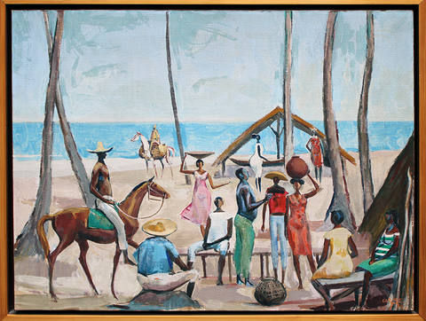 Praia com Figuras
