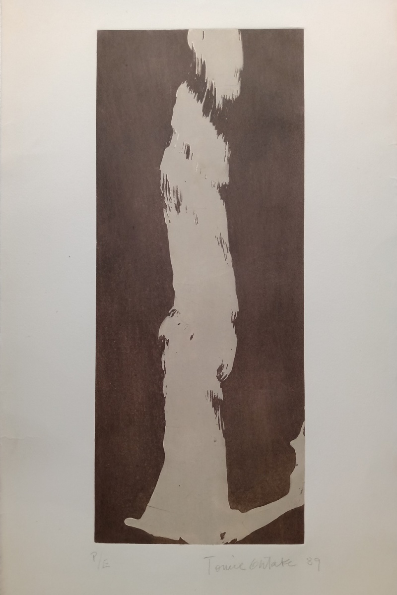 Tomie Ohtake - Abstrato marrom