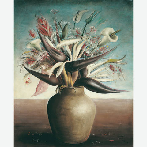 Vaso com Strelitzia