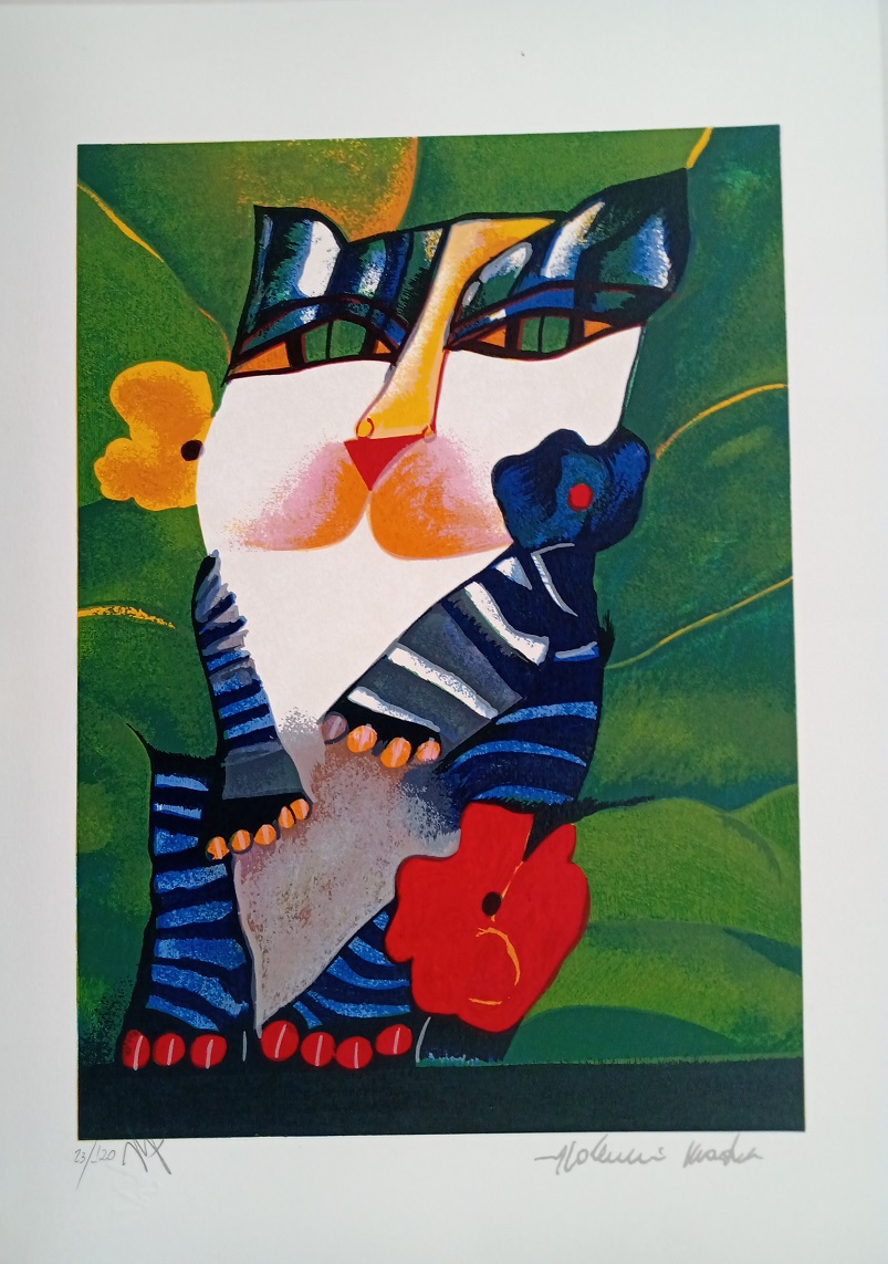 Aldemir Martins - Gato listrado