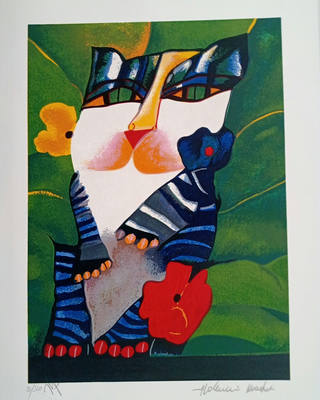 Aldemir Martins - Gato listrado