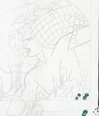 J. Carlos - Estudo para Capa - Revista Rio Illustrado