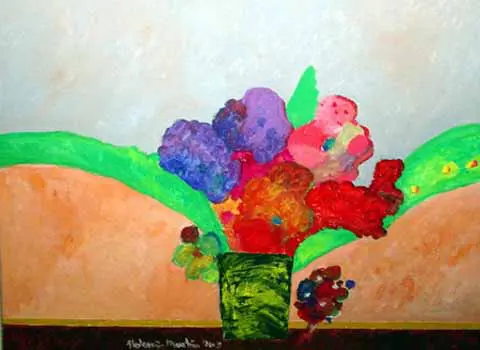 Aldemir Martins - Vaso de flores