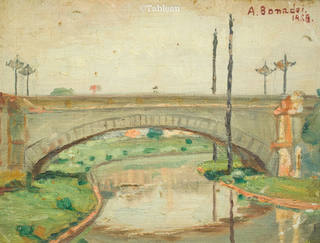 Aldo Bonadei - Ponte sobre o rio Tamanduateí