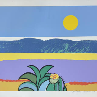 Aldemir Martins - Paisagem com cactus