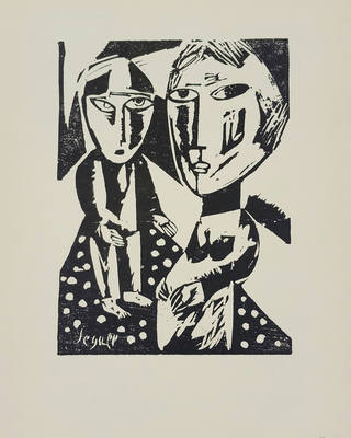 Lasar Segall - Viúva e filho
