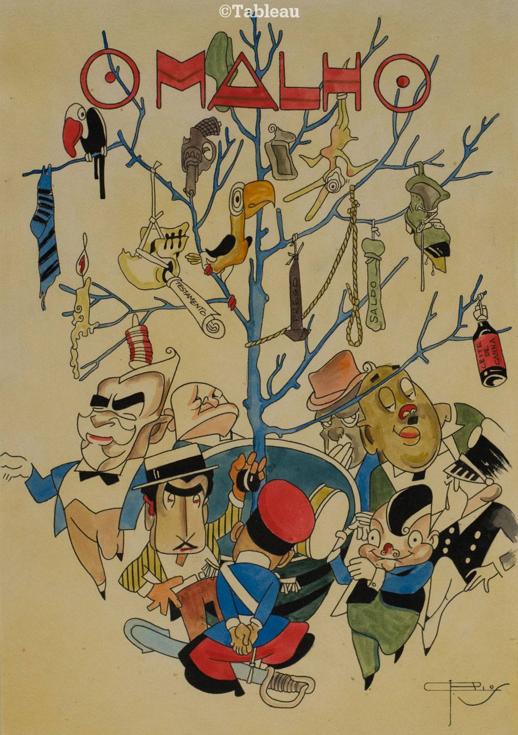 J. Carlos - Capa da revista "o Malho"