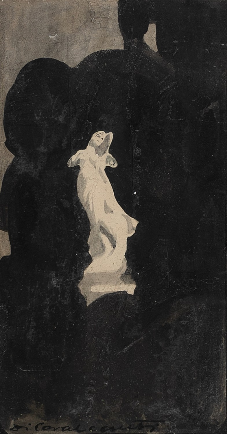 Emiliano di Cavalcanti - Mulher e Estátua