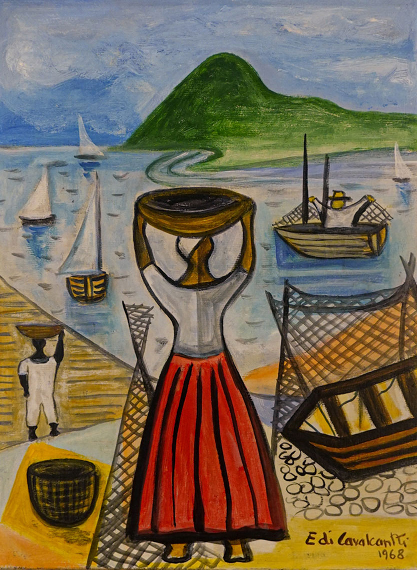 Emiliano di Cavalcanti - Baiana e pescadores