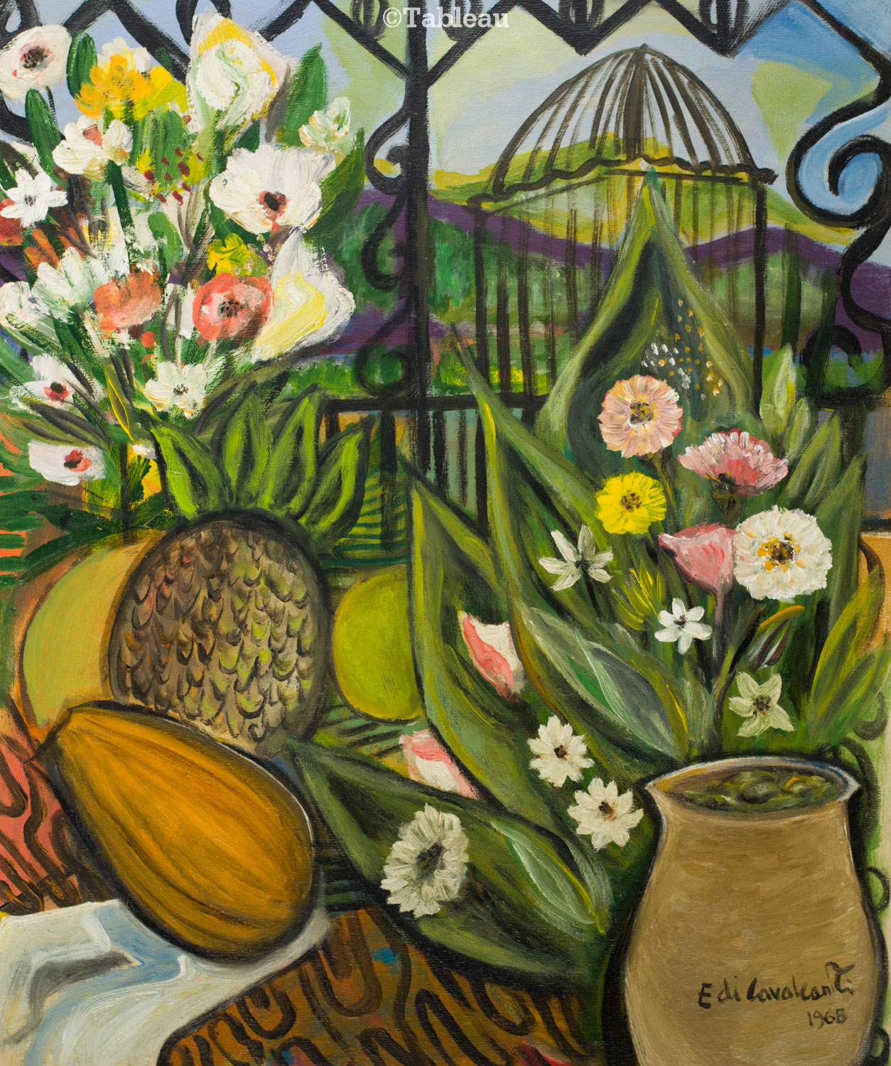 Emiliano di Cavalcanti - Flores e natureza morta