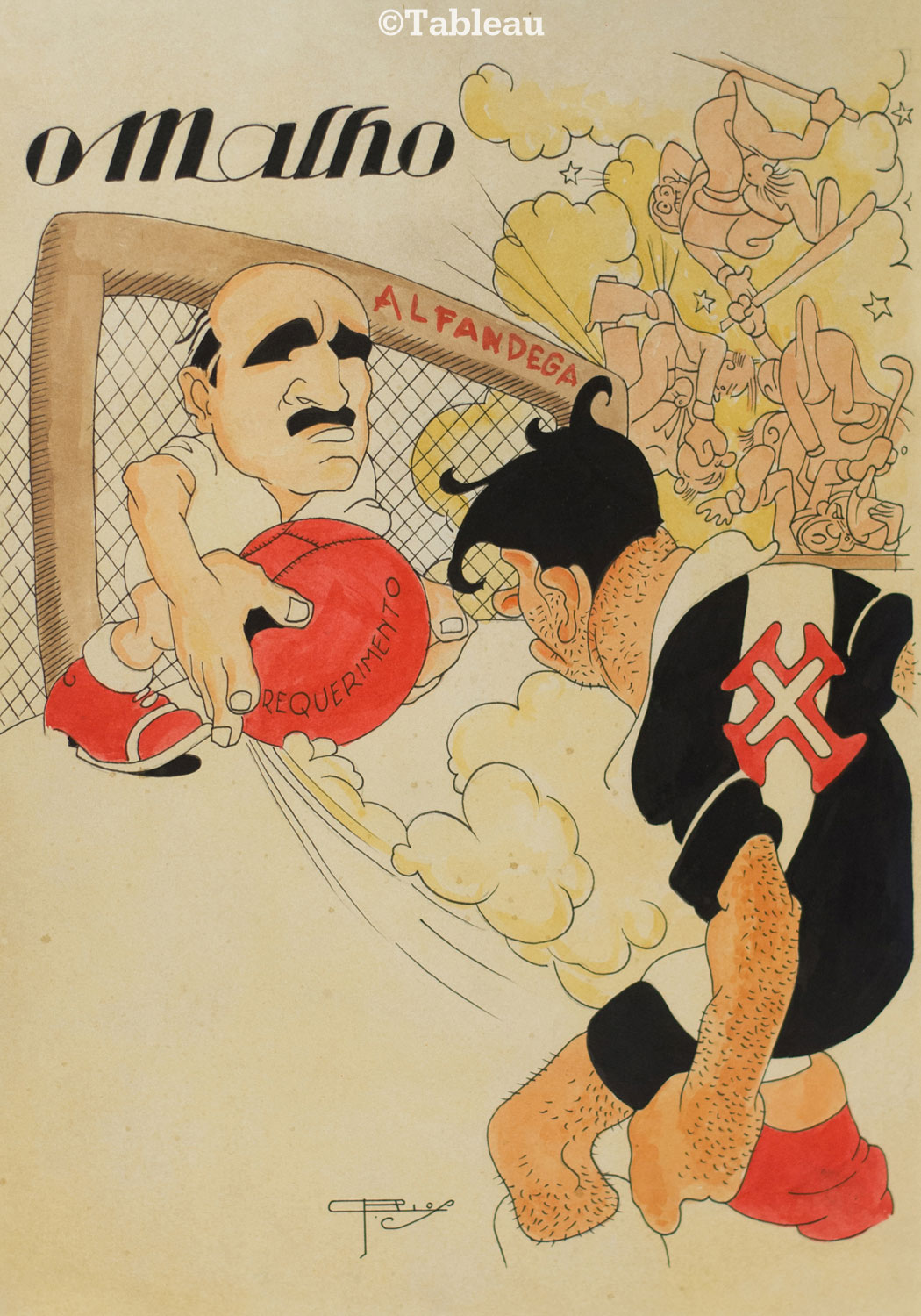 J. Carlos - Capa da revista "o Malho"