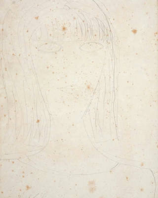 Alfredo Volpi - Retrato de Eleonore Koch