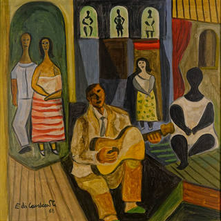 Emiliano di Cavalcanti - Violeiro no cabaré