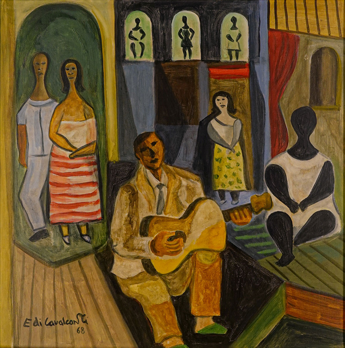 Emiliano di Cavalcanti - Violeiro no cabaré