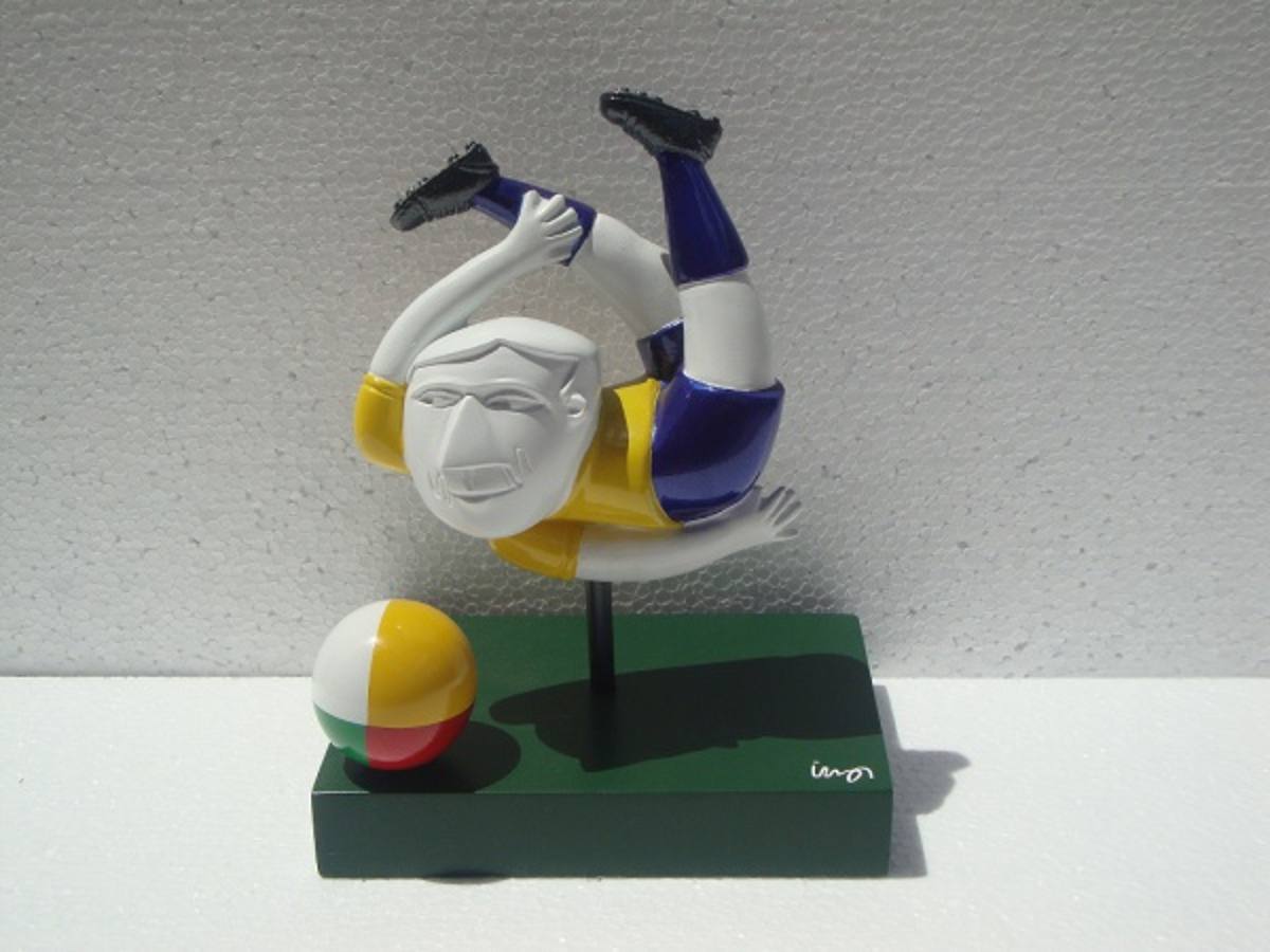 Jogador de Futebol de Bicicleta
