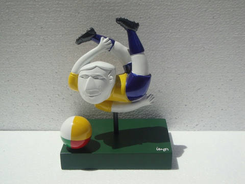 Jogador de Futebol de Bicicleta