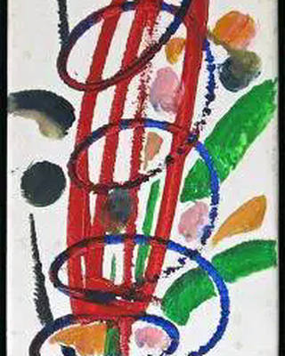 Aldemir Martins - Vaso com flores