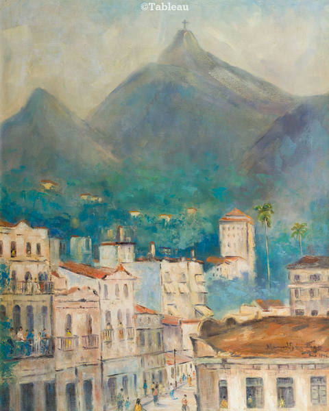 Vista do Rio de Janeiro com Corcovado
