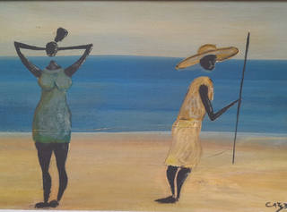 Carybé - Marinha com Figuras