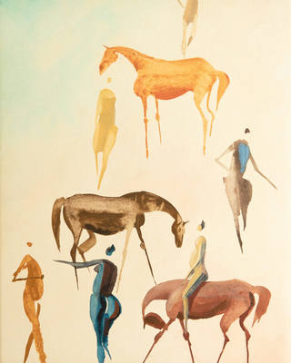 Carybé - Figuras com Cavalos