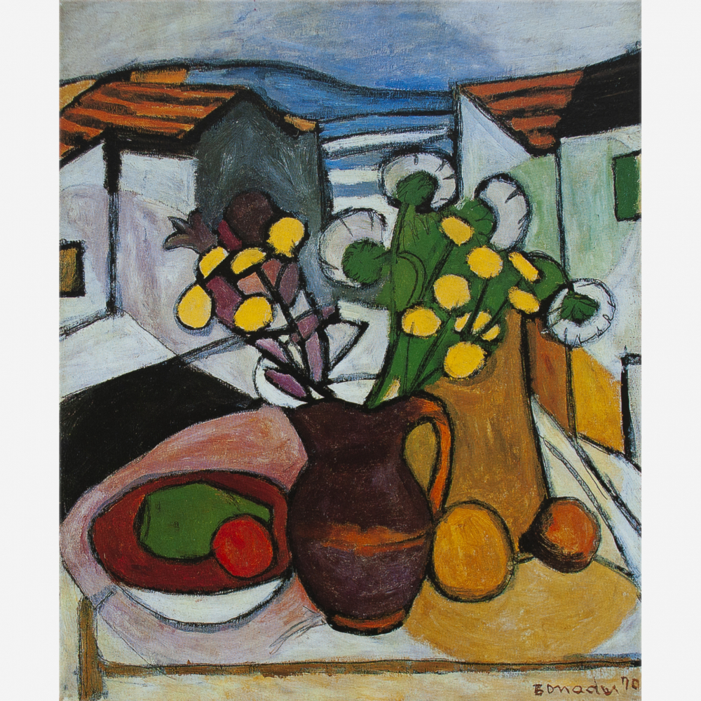 Aldo Bonadei - Flores e Frutas na Janela