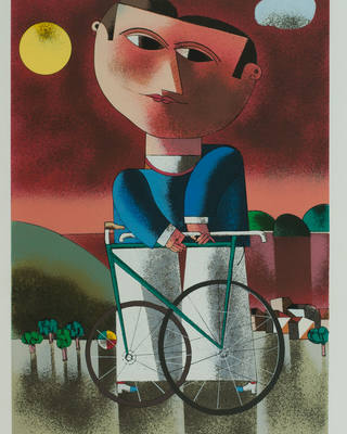Inos Corradin - Menino com bicicleta