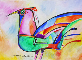 Aldemir Martins - Pássaro colorido