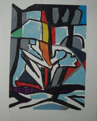 Aldo Bonadei - Abstrato