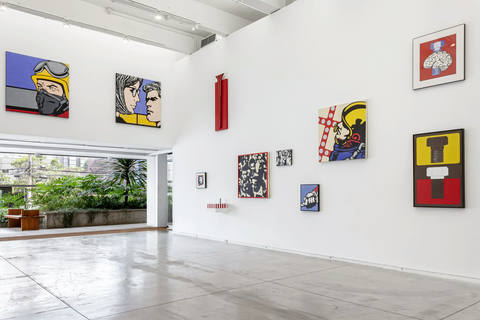 Visão da exposição "É necessário que o capital não exceda a poesia" de Claudio Tozzi, Galeria Marcelo Guarnieri, São Paulo