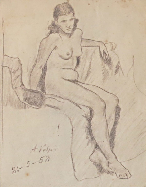 Alfredo Volpi - Mulher sentada