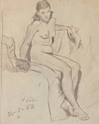 Alfredo Volpi - Mulher sentada