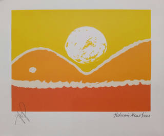 Aldemir Martins - Paisagem com sol