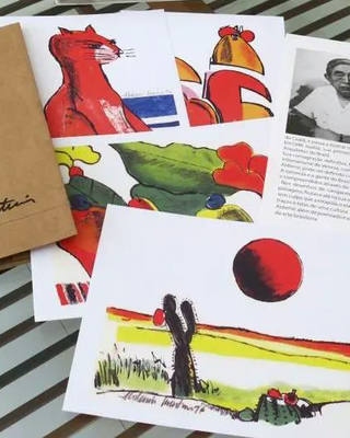 Aldemir Martins - - Excelente para presente! Kit Presente em Pasta contendo 4 gravuras e uma biografia do artista Gravuras e Biografia
