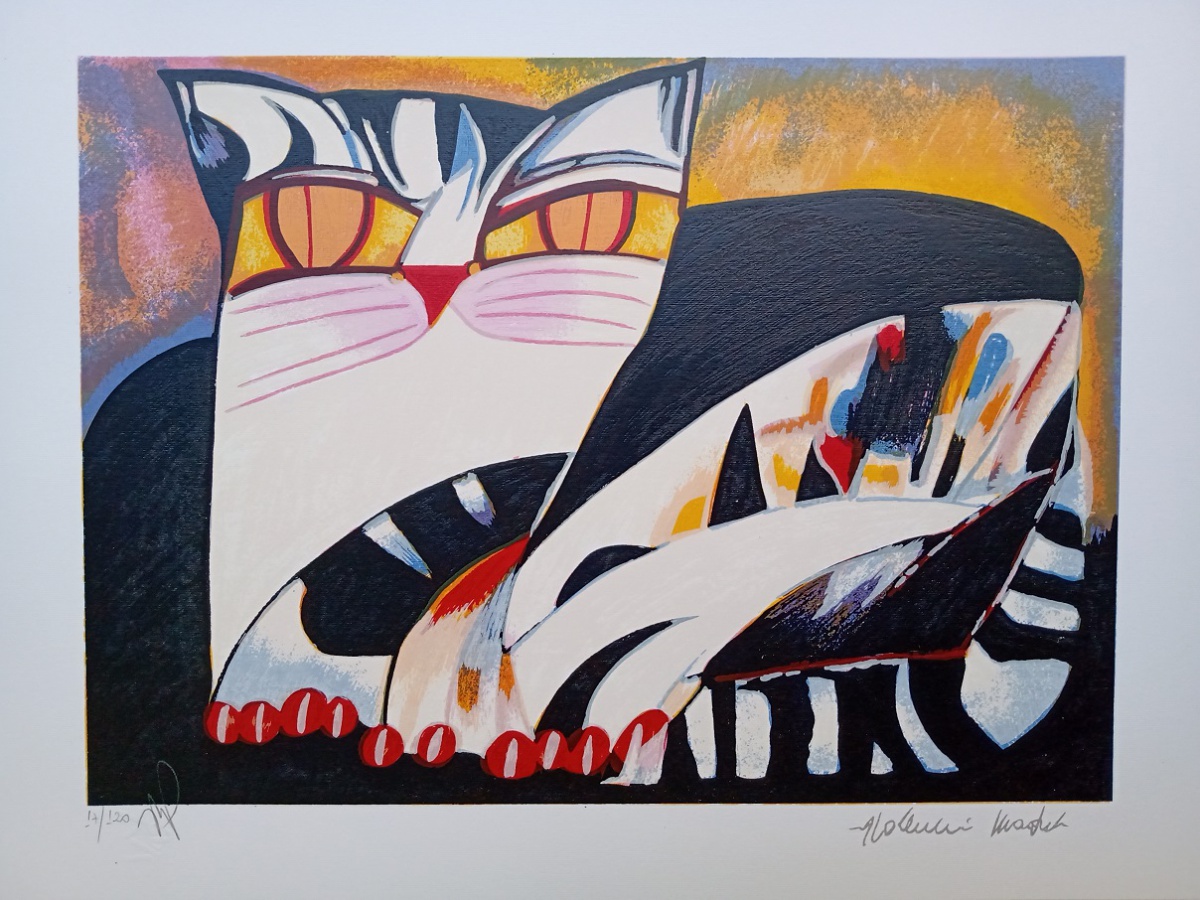 Aldemir Martins - Gato Preto Malhado