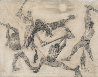 Candido Portinari - Malhando Judas
