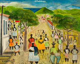 Emiliano di Cavalcanti - Paisagem e figuras